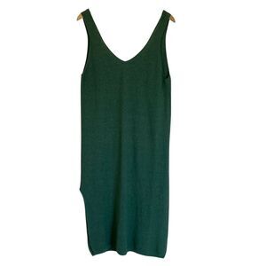 Amenah Boutique Sleeveless‎ Midi Tank Dress Womens Size L Green